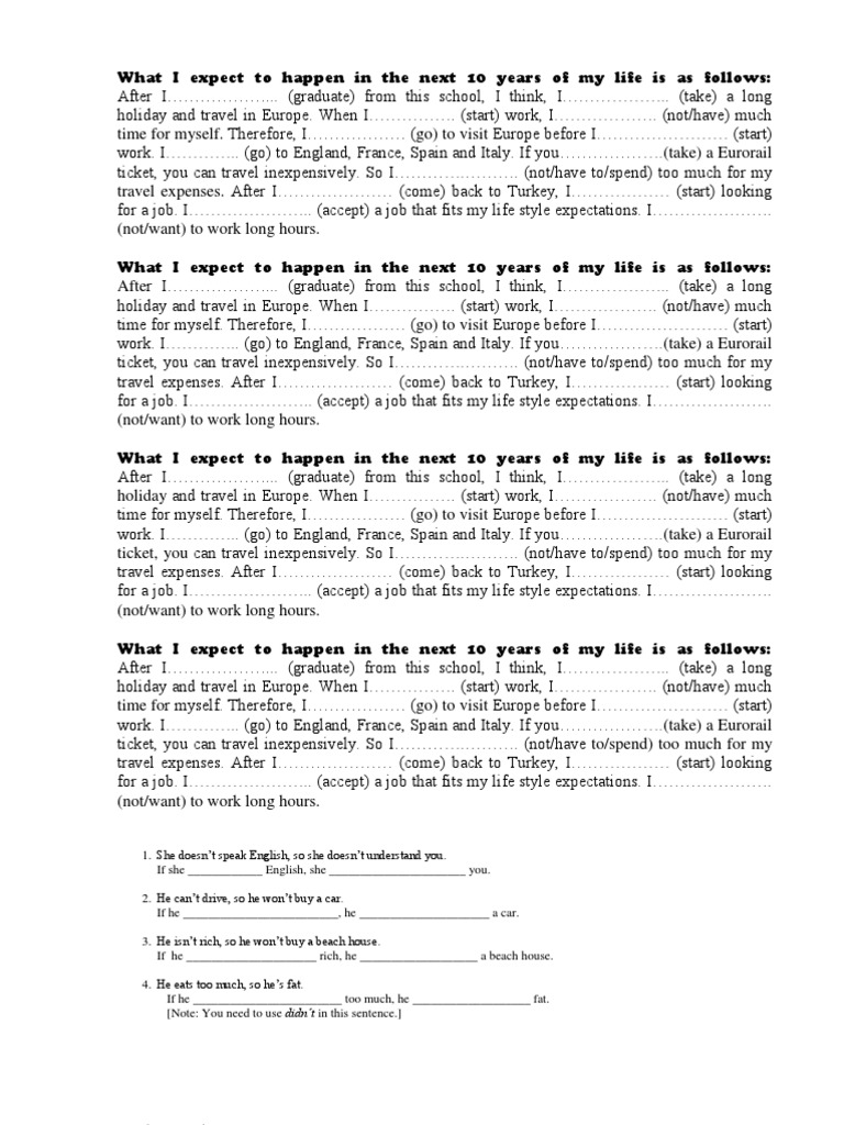 Time Clauses Exercises PDF