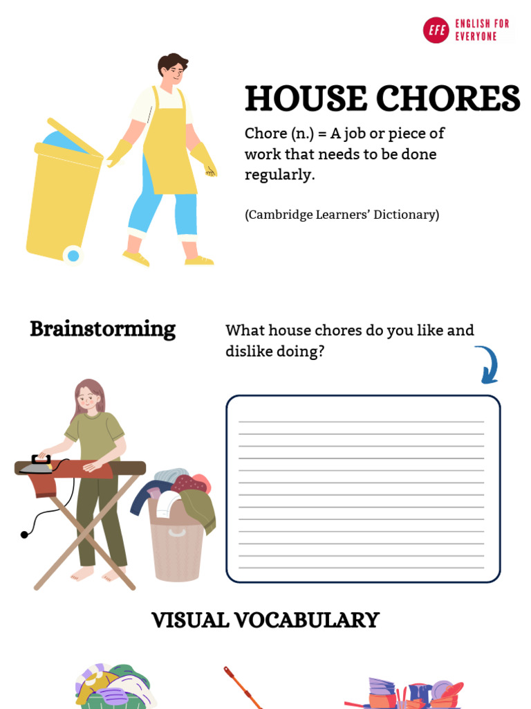 HS - House Chores | PDF | Housekeeping | Domestic Life