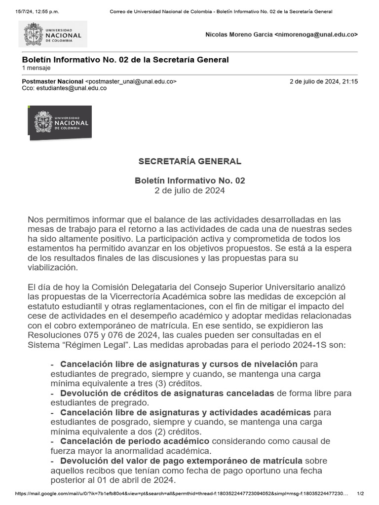 Boletín Informativo No. 02 | PDF | Crecimiento personal y profesional ...