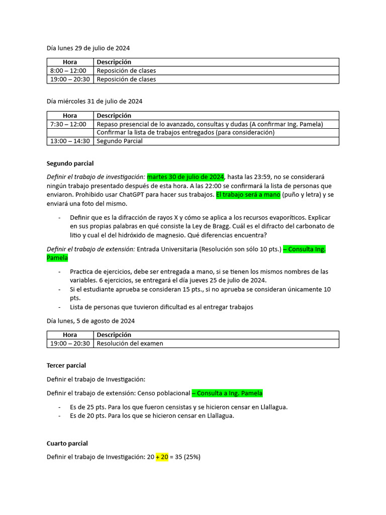 Acuerdos De Clases Pdf