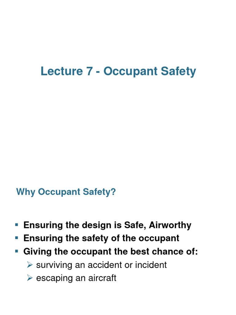Enhancing Aircraft Occupant Safety | PDF | Seat Belt | Aviation
