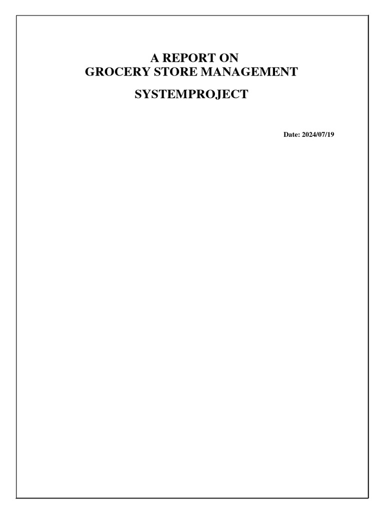 Online Grocery Store Management System | PDF | Ajax (Programming ...