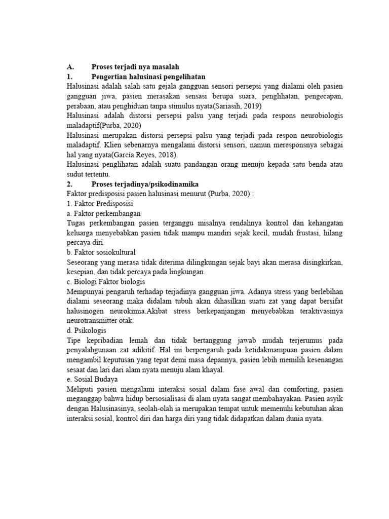Proses dan Penyebab Halusinasi Penglihatan | PDF