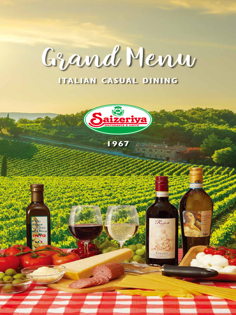 Saizeriya Grand Menu Overview | PDF | Salad | Bacon