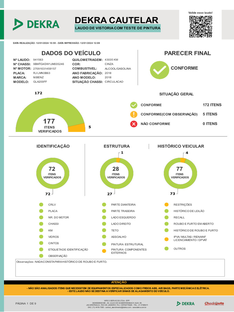 GLA 200 ImpressaoCautelarComPintura 941563 12-08-12!01!2024 | PDF ...