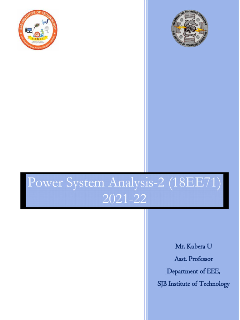 4.18EE71 Notes EEE Odd 2021-22 | PDF | Matrix (Mathematics) | Mathematics