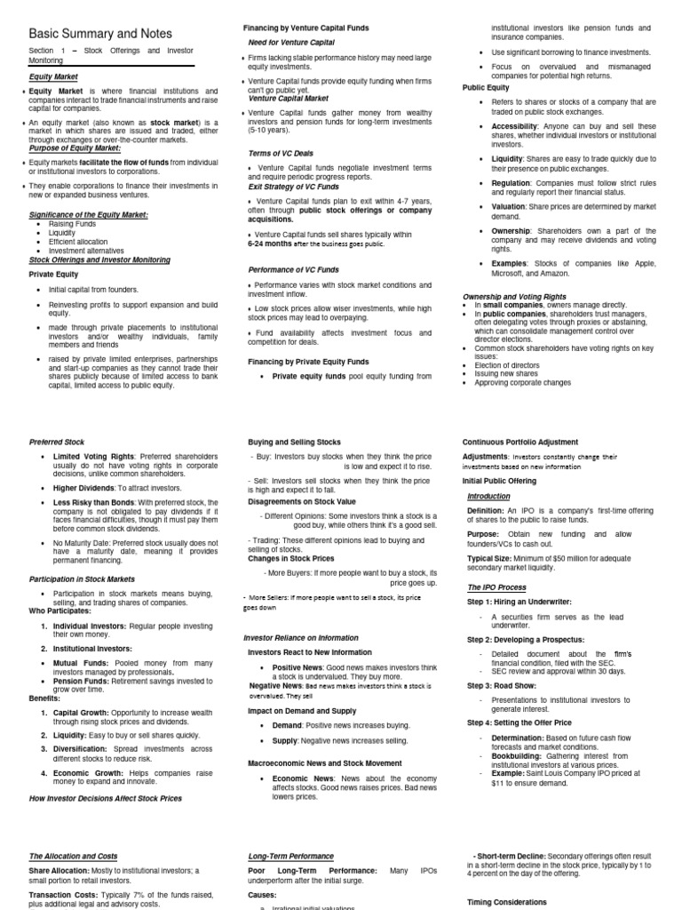 basic-summary-and-notes-pdf-stocks-investing