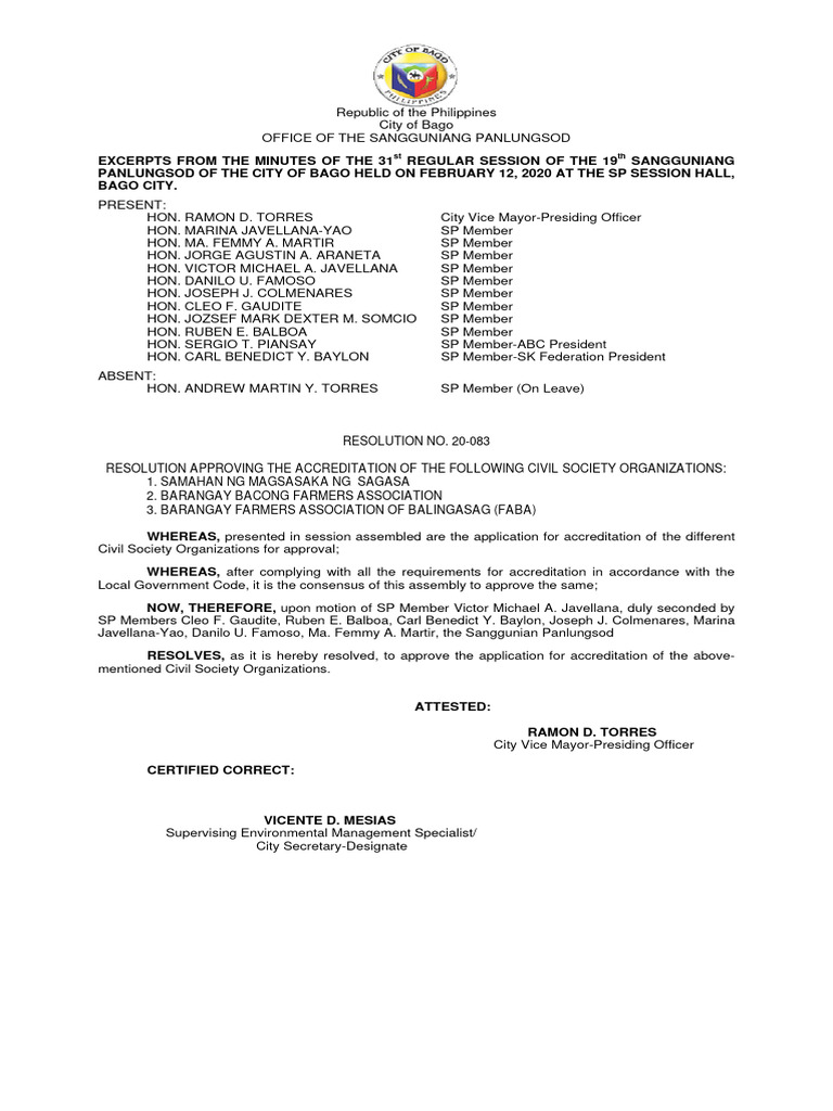 20-083 Application For Accreditations | PDF