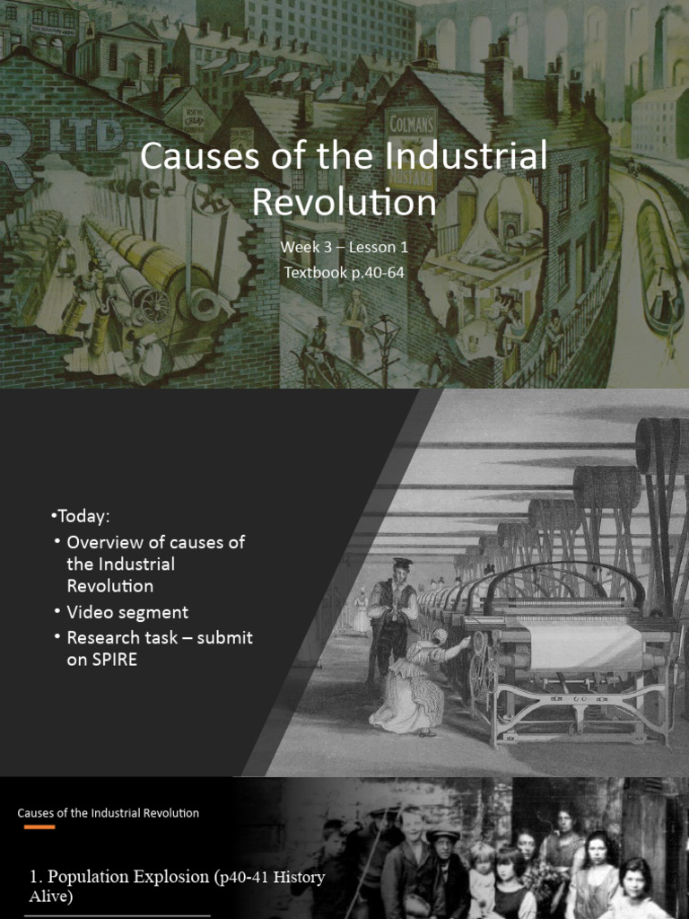 Causes of The Industrial Revolution | PDF | Industrial Revolution ...