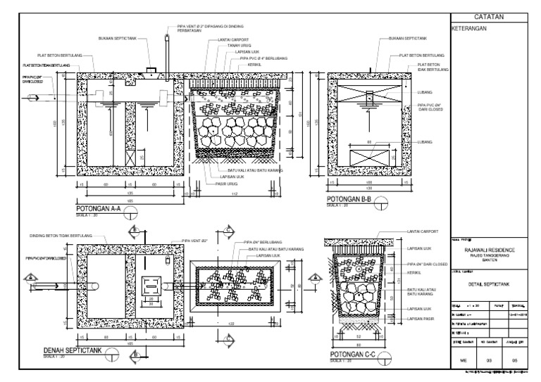 17.detail Septictank | PDF
