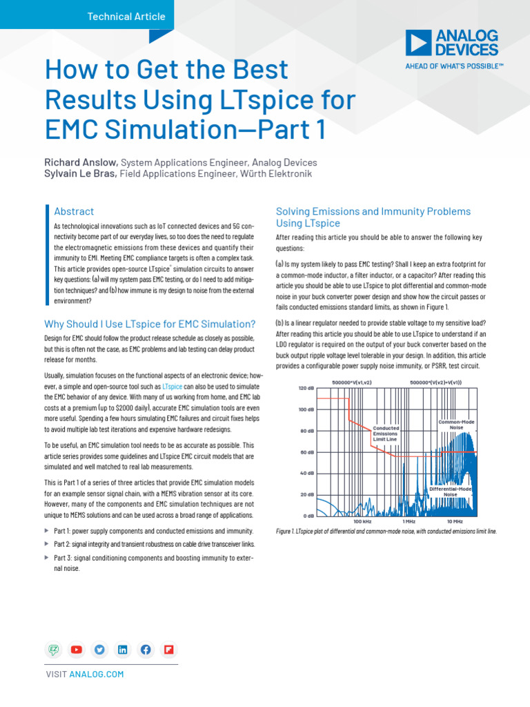 How To Get The Best Results Using Ltspice Part 1 | PDF | Capacitor ...