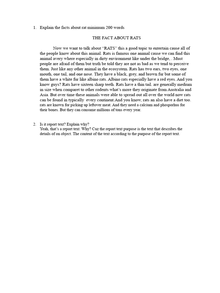 Report Text English Class | PDF | Home & Garden