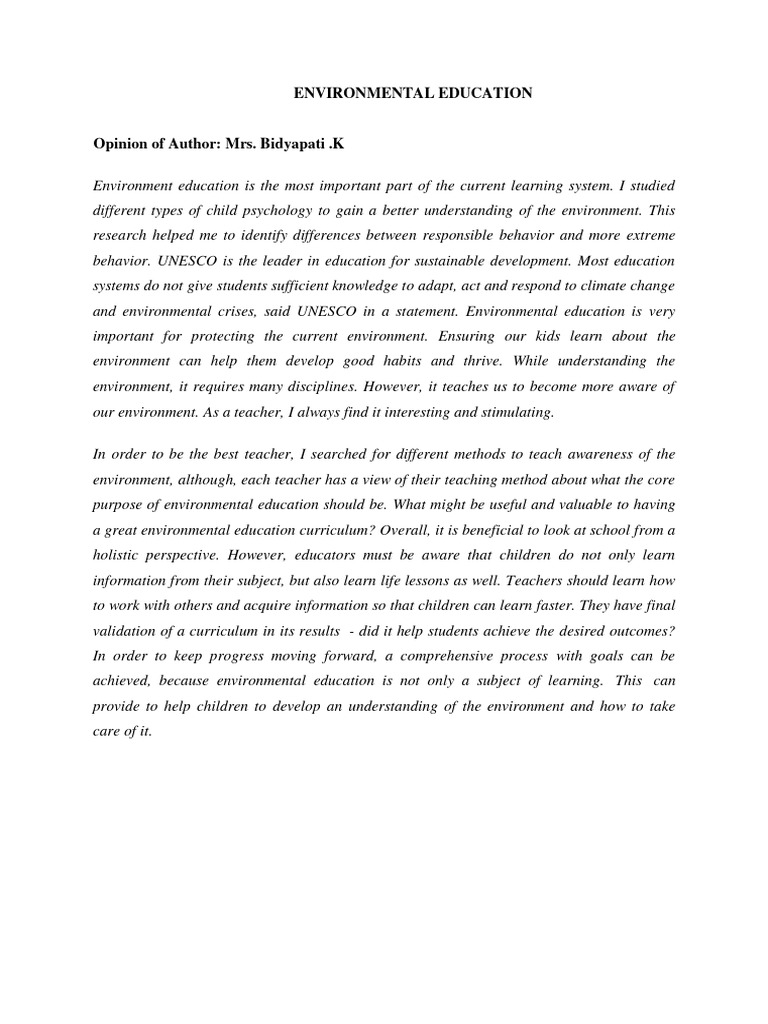 ENVIRONMENTAL EDUCATION FOR SUSTAINABLE DEVELOPMENT PDF visual data 2