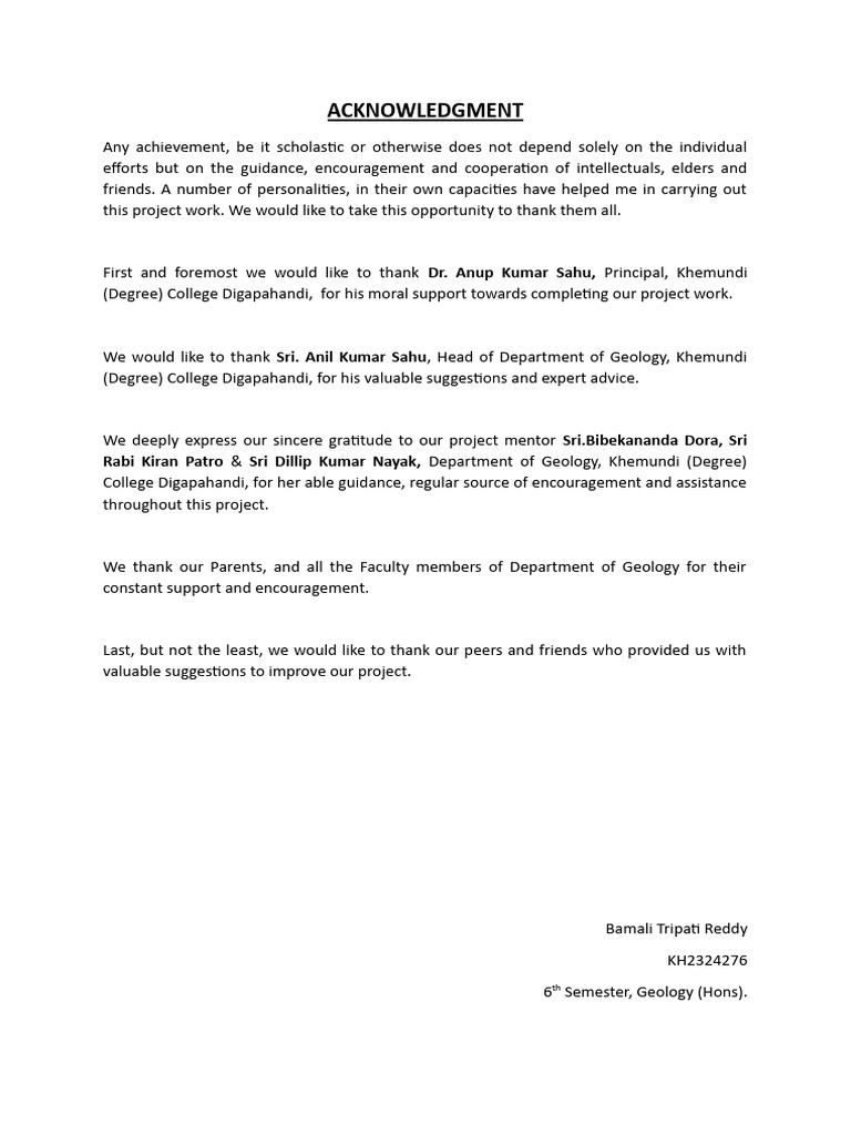 ACKNOWLEDGMENT | PDF