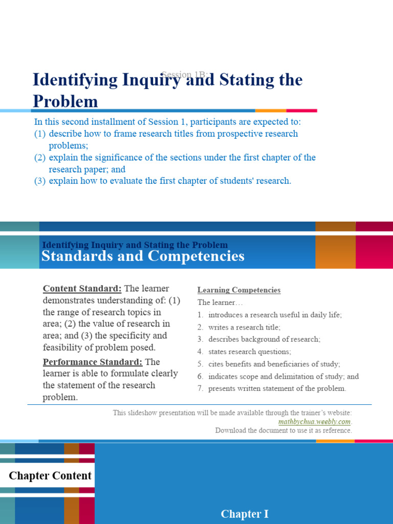 Framing Research Problems and Titles | PDF | Cognition | Scientific Method