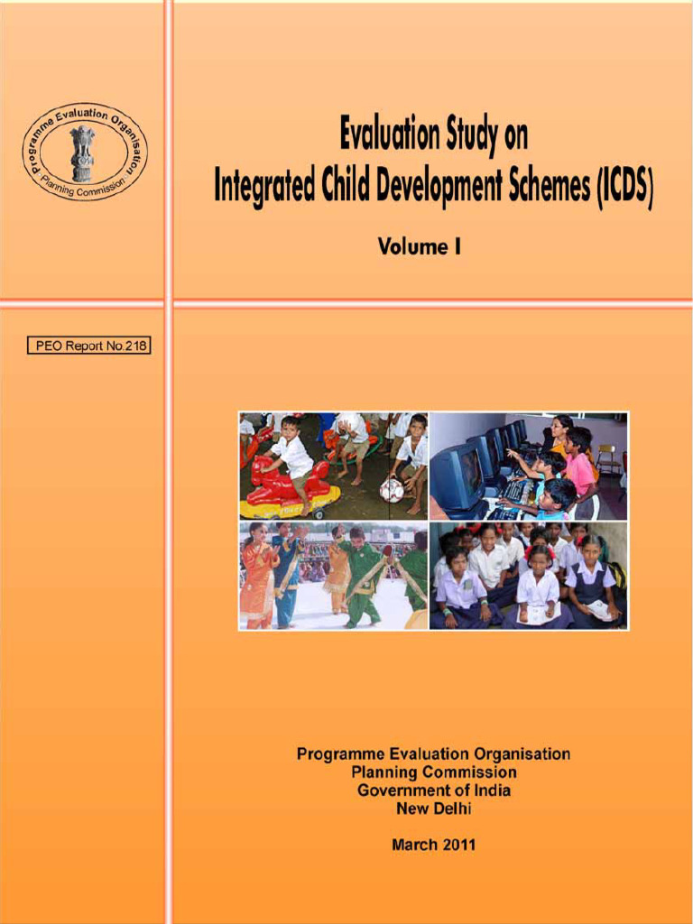 Evaluation Report On Integrated Child Development Services Volume 1 | PDF