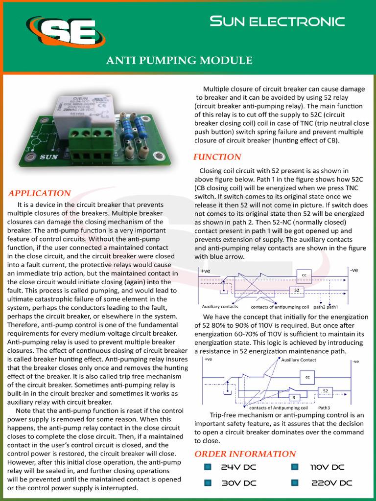 Anti Pumping Relay | PDF