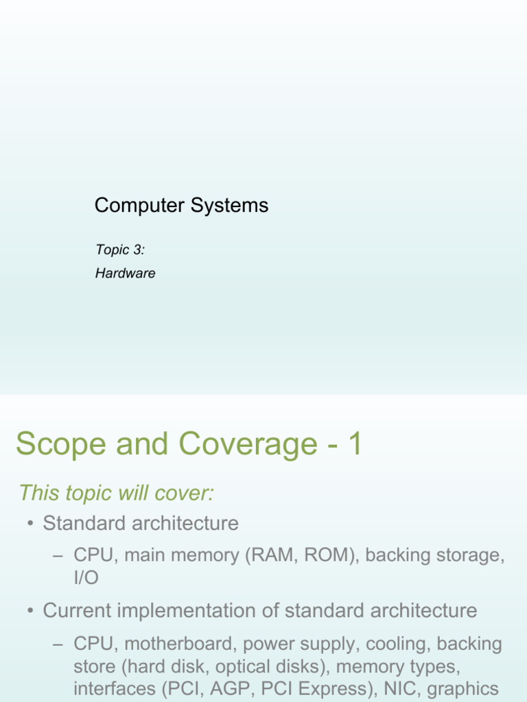 Chapter 3a Hardware Memory | PDF | Computer Data Storage | Random ...