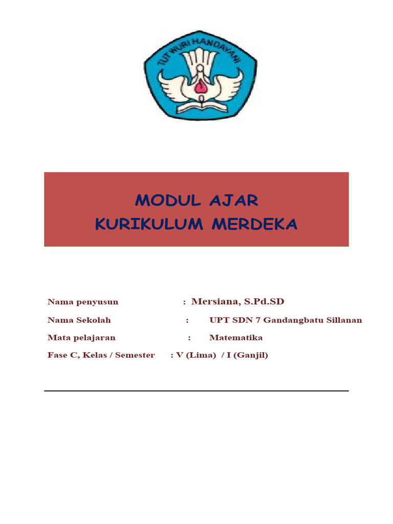 Modul Ajar MTK Volume 1 Bab 1 | PDF | Seni & Disiplin Bahasa | Kajian ...