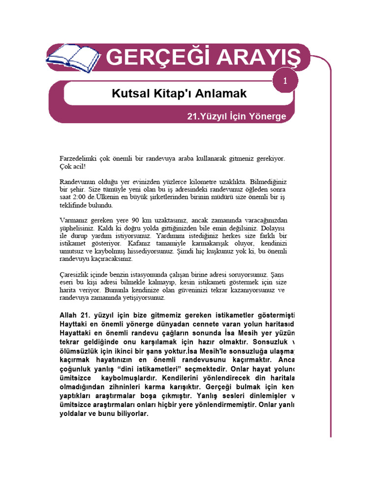 01 Kutsal Kitap I Anlamak Pdf