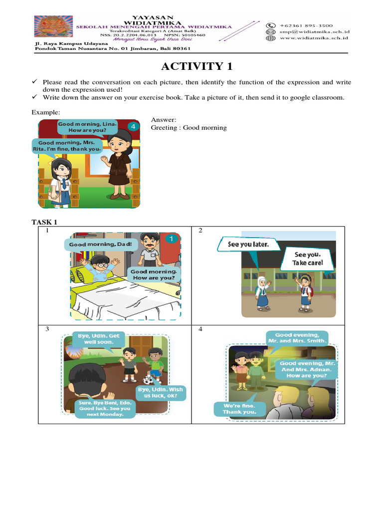 Expression Identification Activity | PDF