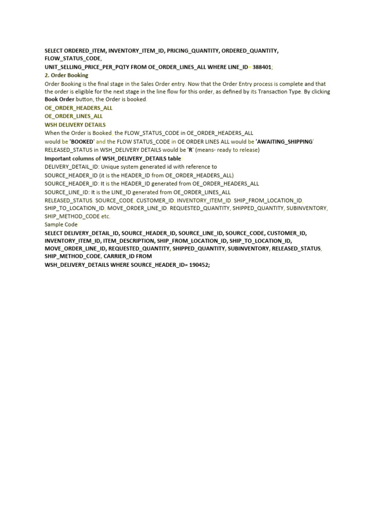Base Tables For Order To Cash 2 2048 | PDF