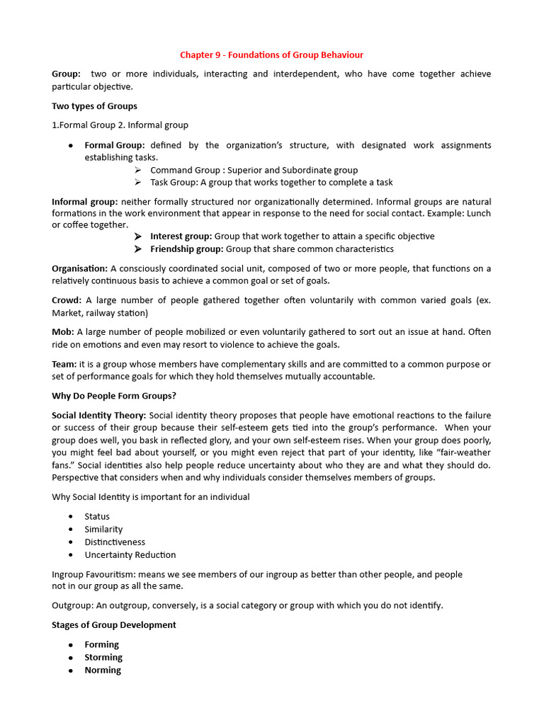 Understanding Group Behavior Dynamics | PDF | Negotiation | Leadership