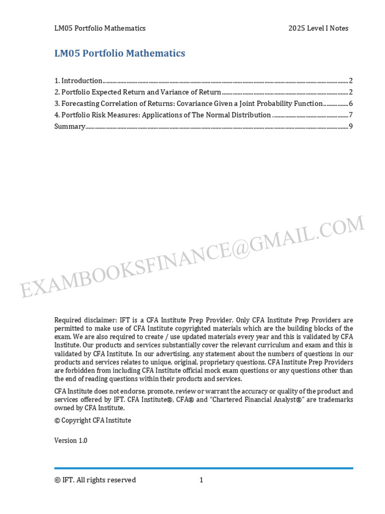 Ift l1 2025 Notes Samples | PDF | Exchange Rate | Foreign Exchange Market