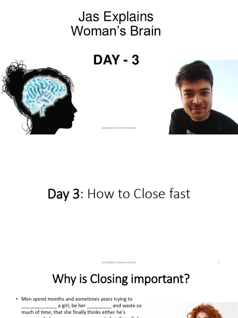Mastering the Female Brain: Closing Tips | PDF | Self-Improvement