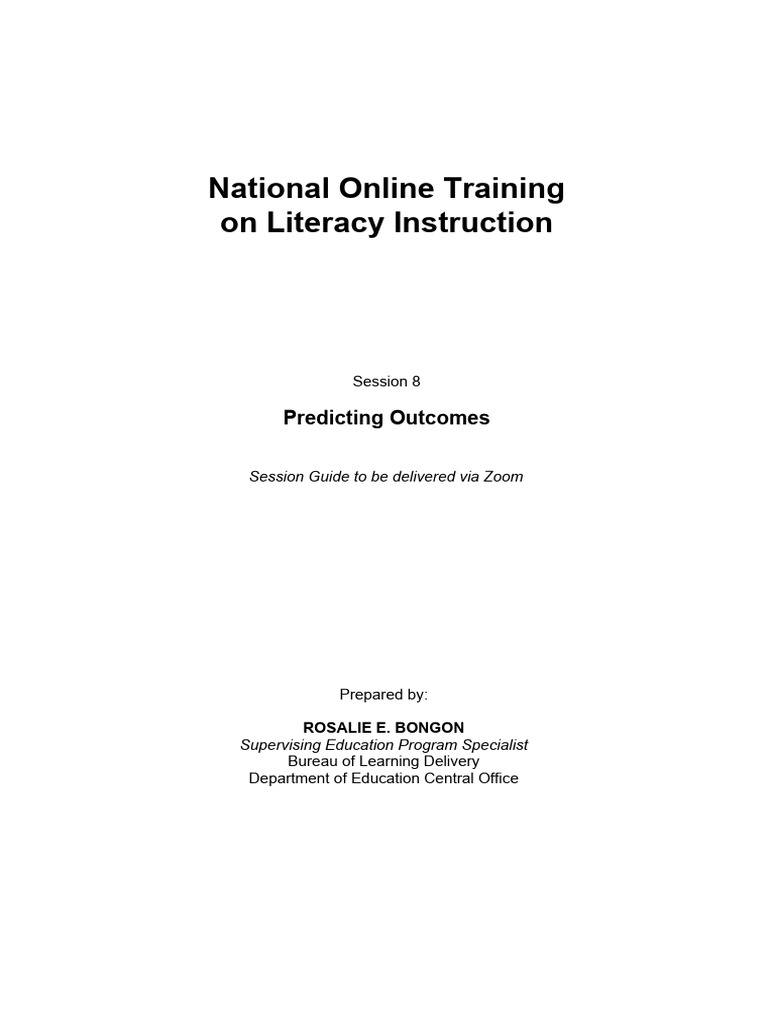 Lac session guide online making inferences and predicting outcomes