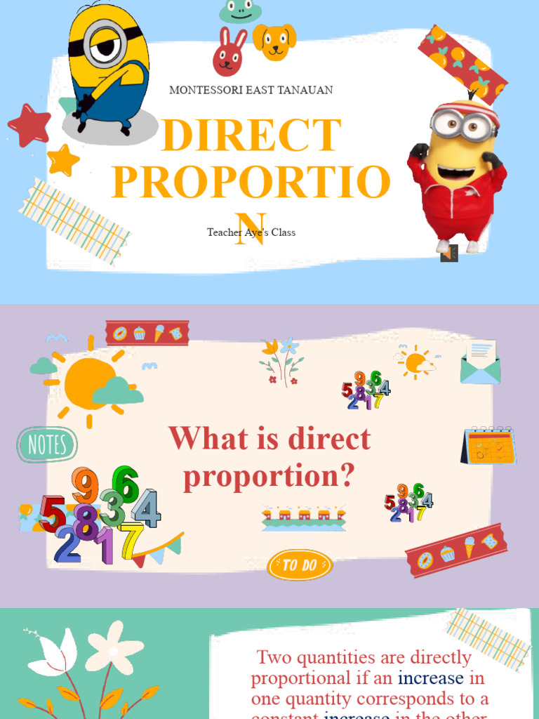 Direct Proportion Examples and Exercises | PDF | Foods