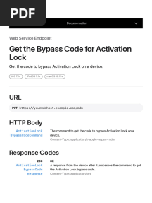 Get The Bypass Code For Activation Lock - Apple Developer Documentation