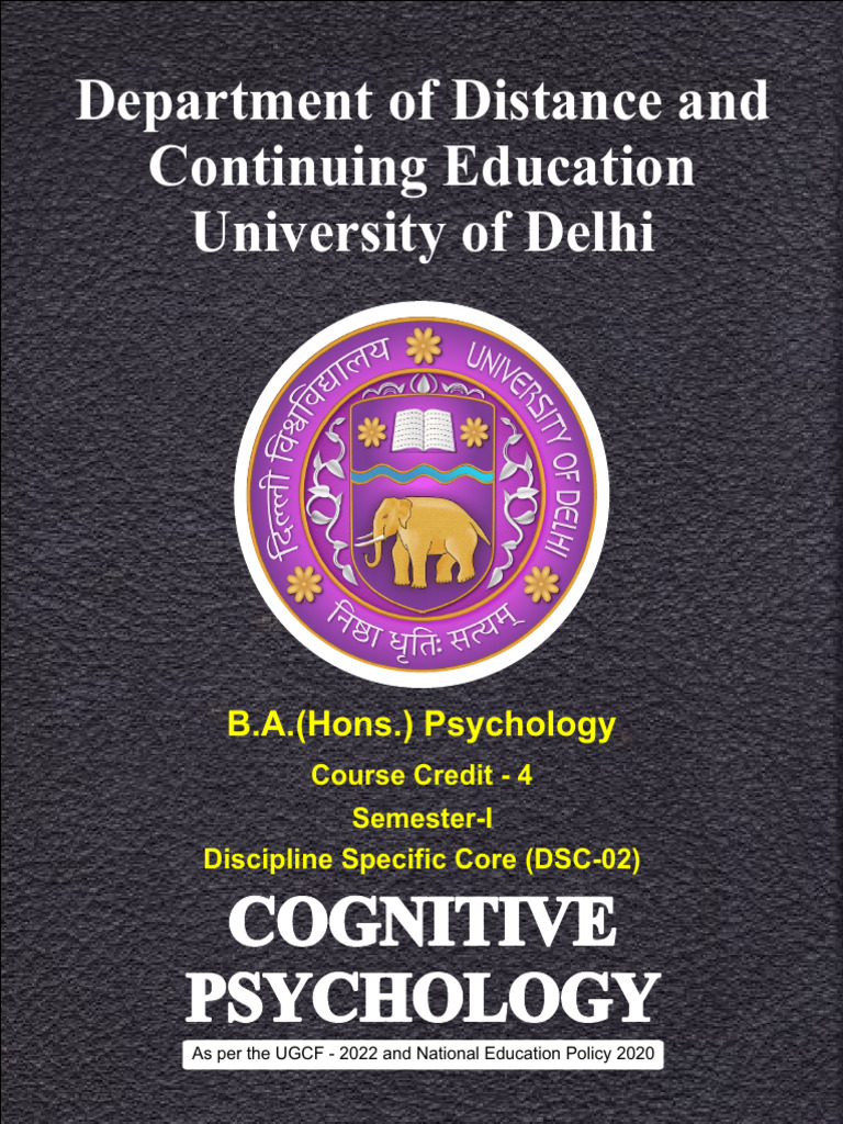 Introduction to Cognitive Psychology | PDF | Cognition | Psychology