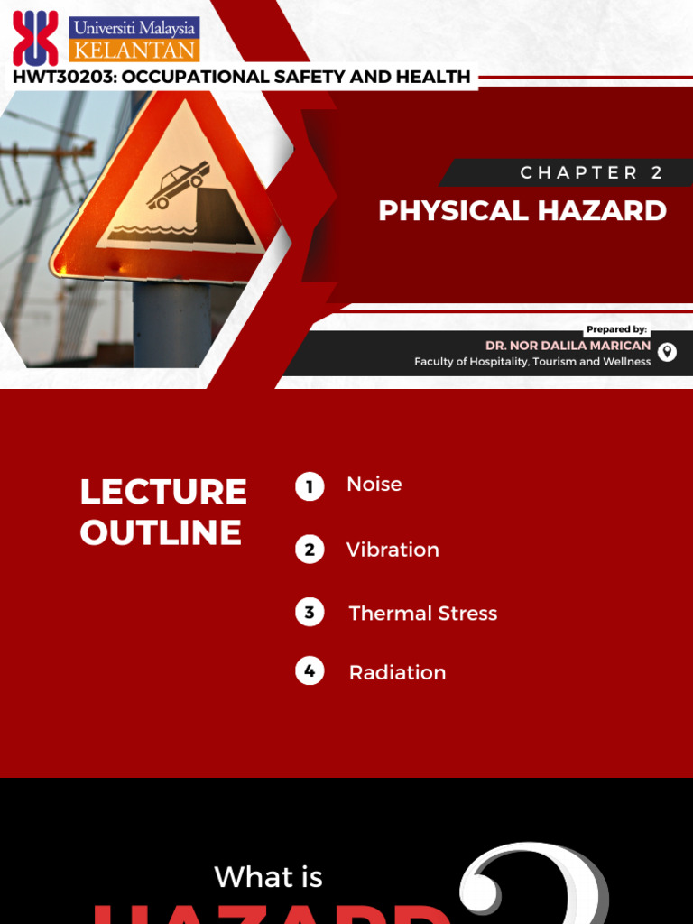 HWT30203 Chapter 2 Physical Hazard | PDF | Sound | Noise