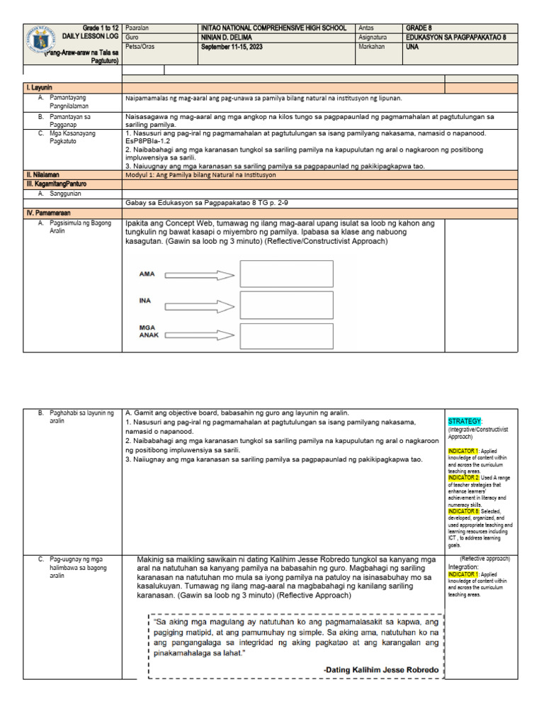 Esp Lesson Week 2 | PDF