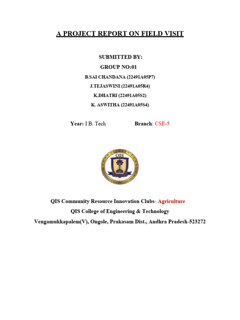 Field Visit Report on Tobacco Farming | PDF | Agriculture | Water ...