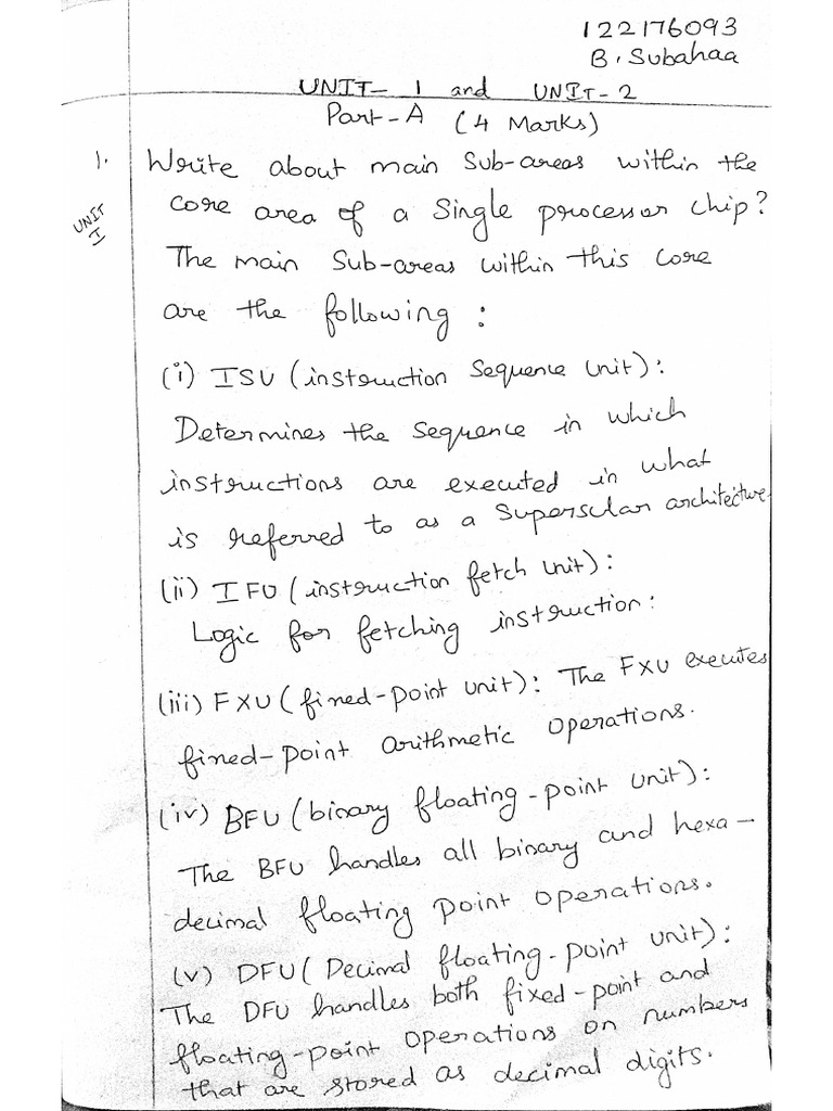 COA Unit 1 and 2 Answers | PDF