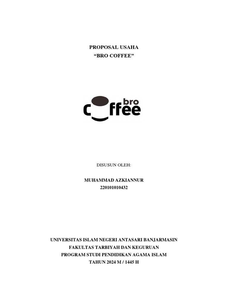 Contoh Proposal Usaha Atau Bisnis | PDF