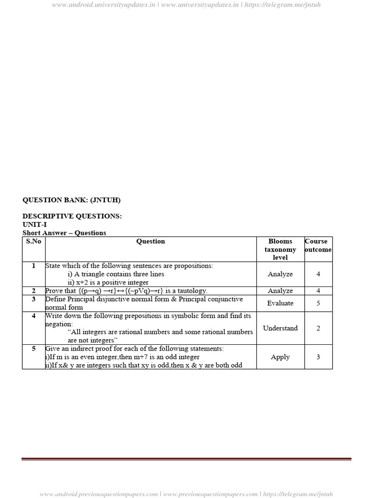 Discrete maths qps pdf recurrence relation function mathematics 