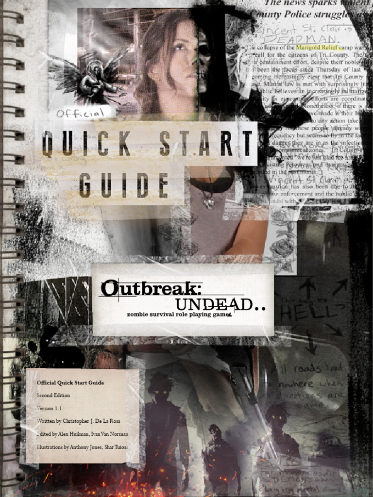 Outbreak Undead Wuick Guide | PDF | Wound | Dice