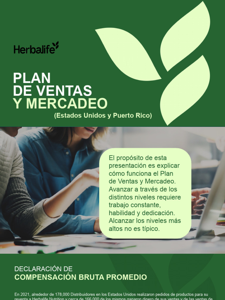 Plan de Ventas Herbalife 2021 | PDF | Business | Economias