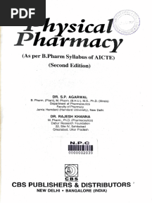 Khanna & Agarwal Physical Pharmacy
