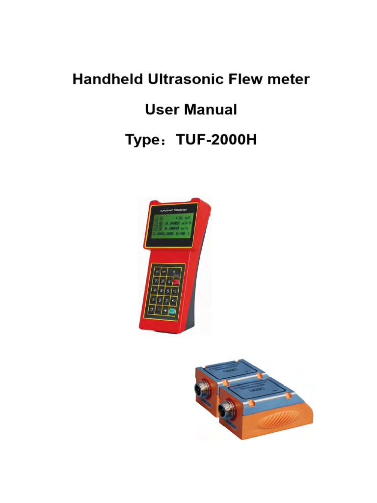 TUF-2000H Ultrasonic Flowmeter Manual | PDF | Flow Measurement ...