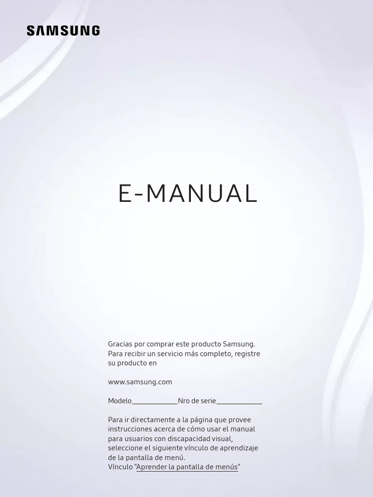 Registro y Uso del Manual Samsung | PDF