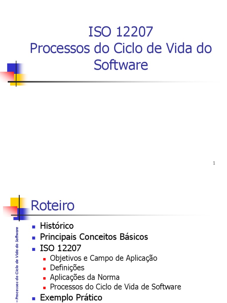 Processos da Norma ISO 12207 | PDF | Padronização | Programas