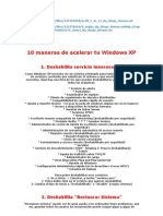 10 Maneras de Acelerar Tu Windows XP