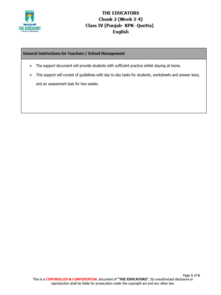  chunk 2 class 4 english download free pdf reading comprehension
