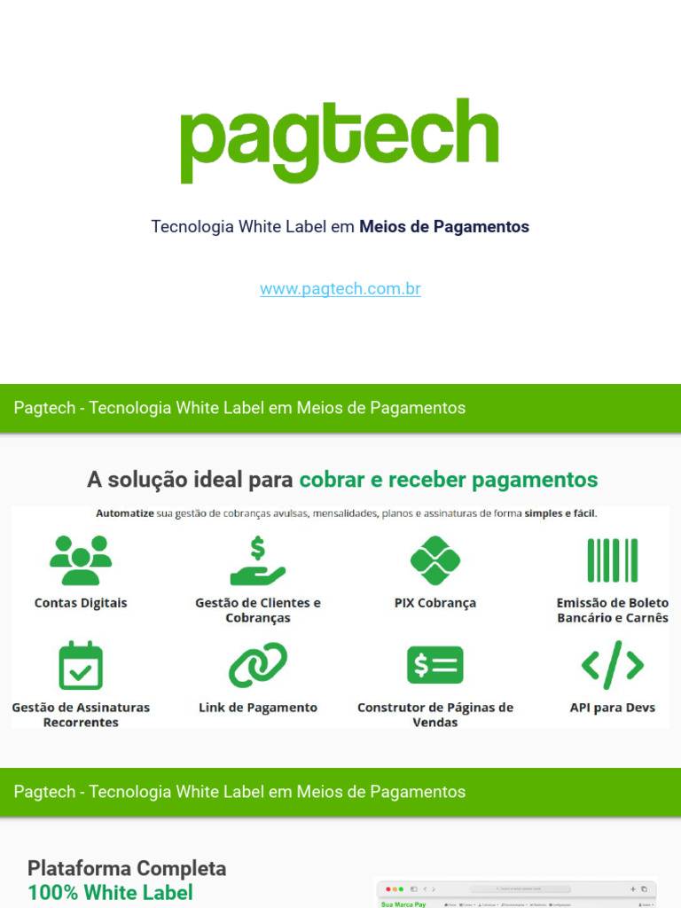 Plataforma White Label de Pagamentos | PDF