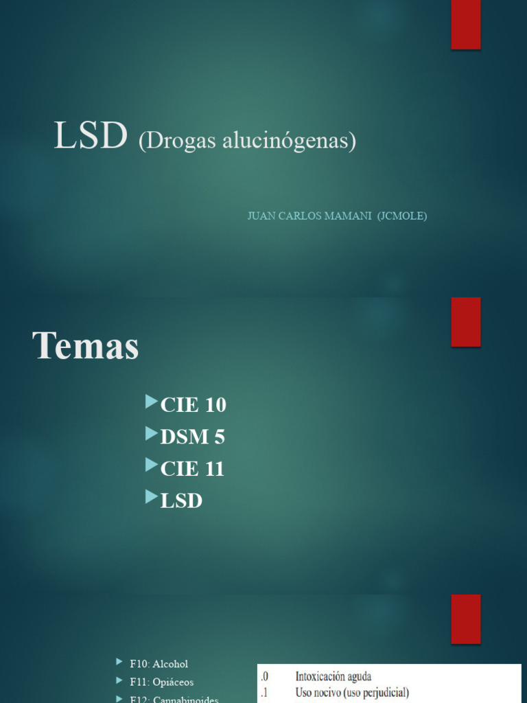 LSD (Drogas Alucinógenas) | PDF | Medicina CLINICA | Drogas Psicoactivas