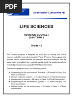 Life Sciences Grade 12 Revision Material Term 2 - 2023 | PDF ...